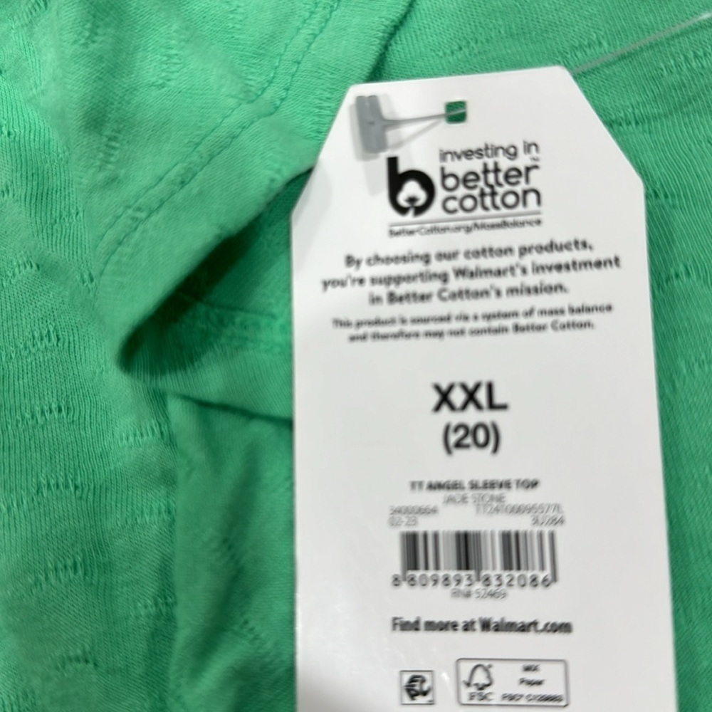 Green Ruffle Sleeve Women's Top - Picture 6 of 6